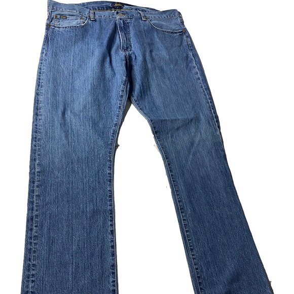 Polo Ralph Lauren Varick Slim Straight Jeans Men’s 38x34 Blue Denim Classic - Picture 1 of 11
